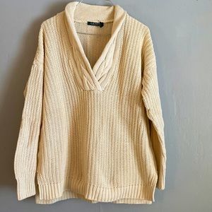 Lauren Ralph Lauren Cream Knitted Sweater